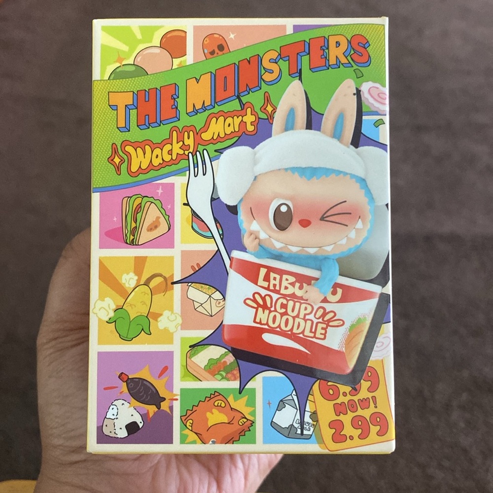 New in box Cup of Noodles wacky mart Labubu